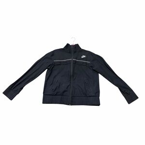 Y2K Nike Sportswear Black Zip Track Jacket Youth L 14-16